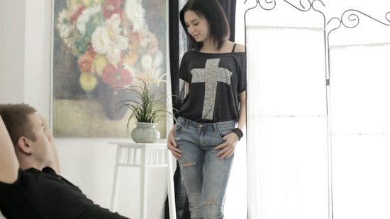 Известная русская пара трахается не снимая трусов