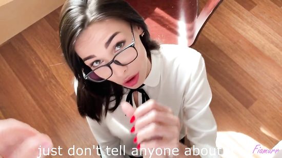 Оральное наказание вредной студентки