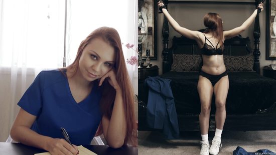 БДСМ фантазии возбужденной медсестры во время рабочего дня