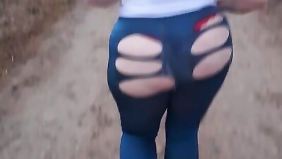 Big Ass Girl Jogging