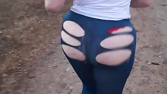 Big Ass Girl Jogging