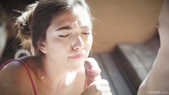 В лесной беседке молодые любовники дали волю своим сексуальным фантазиям