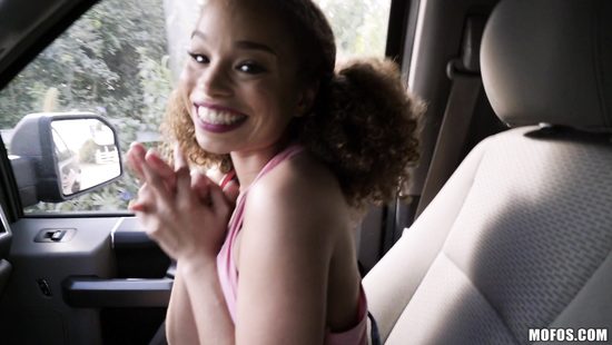 Подвёз красивую мулатку и отодрал её в кузове от первого лица