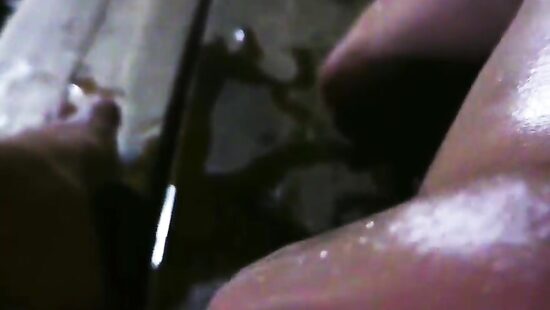 Ласкание киски в бане